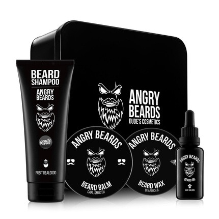 Angry Beards Beard Care Gift Set Men's Grooming Gift for Men