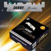 DERBY TOKAI Swedish Steel 100 Half Razor Blades Premium Black