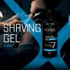 TOTEX Shaving Gel Cool Clear Formula 750ml Pump Bottle for Professional Barbers