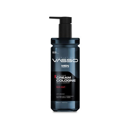 Men's Vasso Aftershave Balm for Sensitive Skin with Kickstart Cologne 350ml