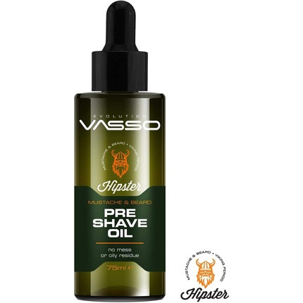 Vasso Hipster Mustache & Beard Pre Shave Oil 75ml