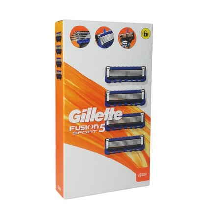 Gillette Fusion Sport 5 Blade Refill Pack Of 4