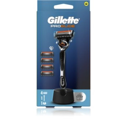 Gillette Pro Glide Razor With Stand And Replacement Blades