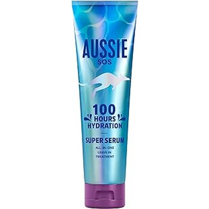 Aussie Sos Super Serum All In One Leave-In Treatment - 160ml, 100 Hours Of Hydration For Hair