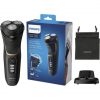 Philips Series 3000 Men's Electric Shaver with 5D Pivot & Flex Heads Black Gold