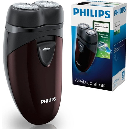 Philips Men's Electric Travel Shaver Cordless Battery-Powered Convenient to Carry PQ206/18