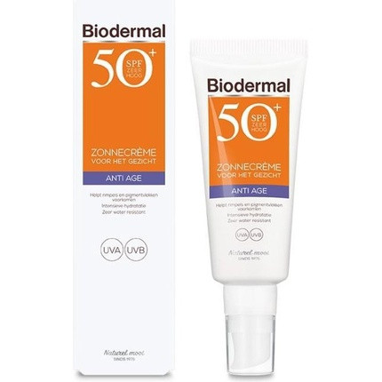 Biodermal Sunburn - Anti Age Sun Cream For The Face - Spf 50 - 40ml