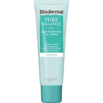 Biodermal Pure Balance Day Cream Skin Purifying Gel-Cream - Day Cream With Hyaluronic Acid, Especially For Mature Skin With Impurities And Imperfections - 50ml