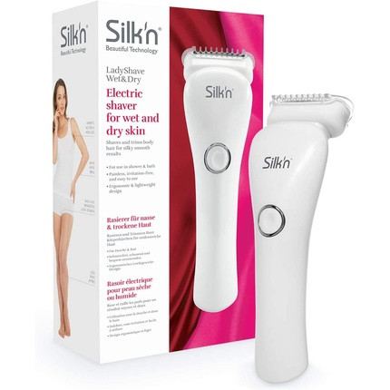 Silk'n LadyShave Wet&Dry Electric Shaver for Wet and Dry Skin White