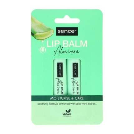 Sence Lip Balm Aloe Vera 2x4 3g Stick Balm Cream Protection