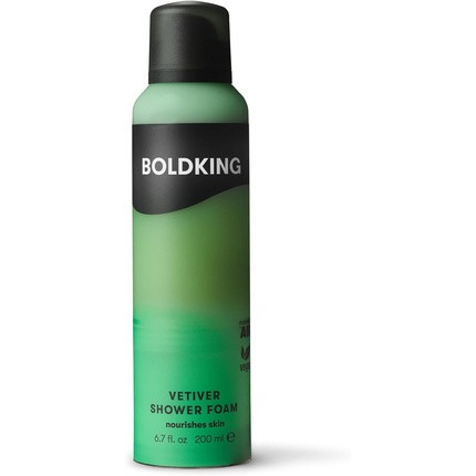 Boldking Shower Foam for Men Vetiver 200ml - Men's Shower Gel for All Skin Types