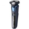 Philips Shaver Series 5000 S5885/35 Wet and Dry Shaving Cordless with SkinIQ Technology SteelPrecision Blades Midnight Blue 60 Minutes Gray