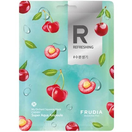 FRUDIA My Orchard Face Mask with Cherry Extract Nutrition Ampoule Refreshing Moisturizes and Revitalizes the Skin 20ml