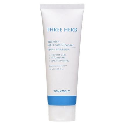 Tony Moly Three Herb Blemish Cleansing Foam Ac Foam Cleanser - 150 Ml