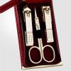 Three Seven 777 Travel Manicure Pedicure Grooming Kit Set Nail Clipper Model TS-960RG Made in Korea Since 1975 960RG Gold