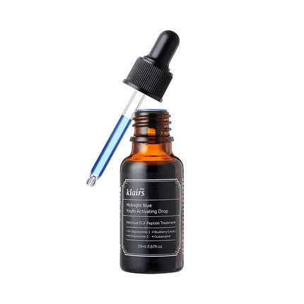 [DearKlairs] Midnight Blue Youth Activating Drop 0.67 fl oz Dual EGF Peptides Guaiazulene Adenosine Night Serum