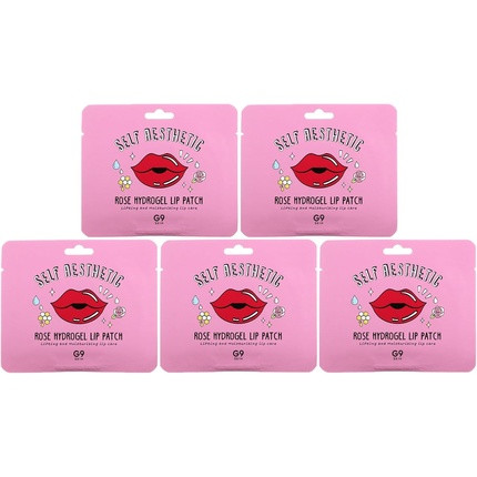 G9Skin Self Aesthetic Rose Hydrogel Lip Patch Pack of 5