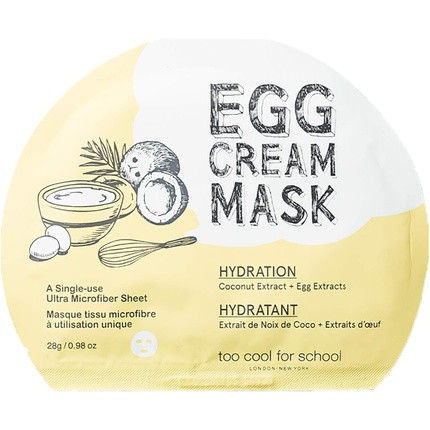 Too Cool for School Egg Cream Hydration Mask 28ml