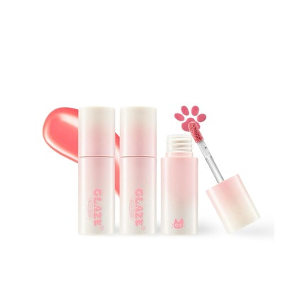 Chewy Lip Glaze High Shine Lip Gloss Korean Beauty Gz02 Fig Fuzz 3.5 Grams