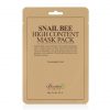 BENTON Snail Bee High Content Mask Pack 20g 10 Sheets - Skin Soothing & Hydrating Facial Mask Sheet