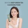 BENTON Deep Green Tea Cleansing Foam 120g - Pore Tightening and Cleansing Face Cleanser for Oily and Sensitive Skin