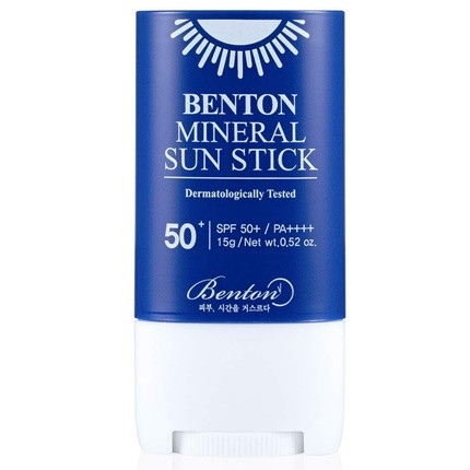 Benton Mineral Sun Stick SPF50 PA++++ 15g Vegan No White Cast UV Protection Family Safety Hypoallergenic Soft Smooth Finish Face Body Korean