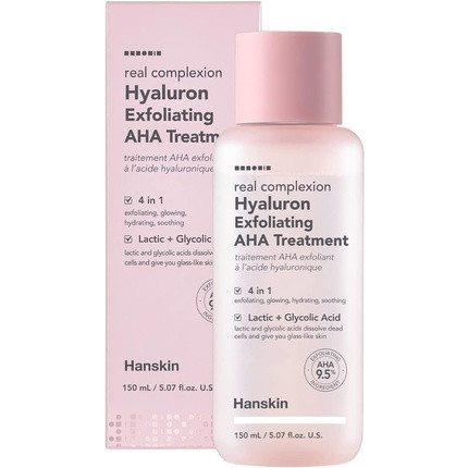 Hanskin Real Complexion Hyaluron Exfoliating AHA Treatment 5.07 fl. oz. 150ml