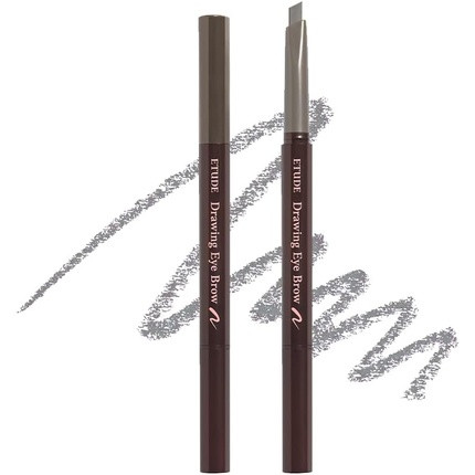 Etude House Drawing Eye Brow 0.25g Gray 21AD Long Lasting Eyebrow Pencil Soft Textured Natural Daily Look Eyebrow Makeup K-beauty