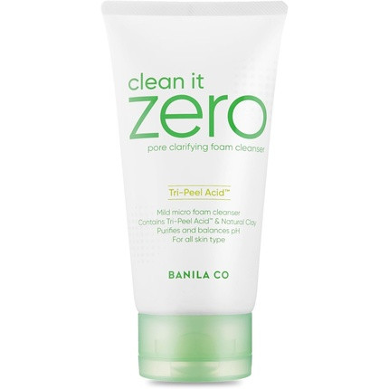 BANILA CO Clean it Zero Pore Clarifying Foam Cleanser 150ml With Tri-Peel Acid and Natural Clay