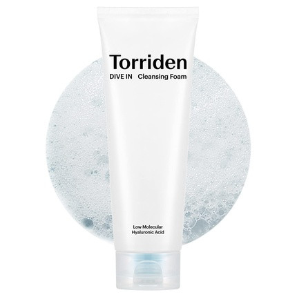 Torriden DIVE-IN Cleansing Foam Face Wash 5.07 fl oz. Hydrating Daily Facial Cleanser with Hyaluronic Acid Panthenol Allantoin Vegan and Cruelty Free