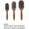 Evo Hank Ceramic Vent Radial Brush 52mm - Improves Manageability and Reduces Blow-Drying Time